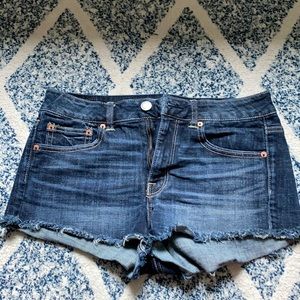 Dark Wash AE jean shorts
